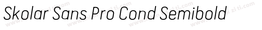 Skolar Sans Pro Cond Semibold Itali字体转换